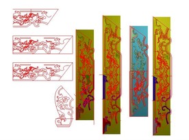百福沙发精雕图