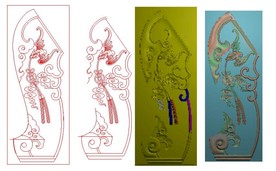 百福沙发精雕图