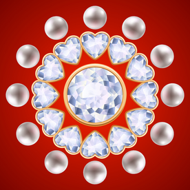 矢量精美珠宝