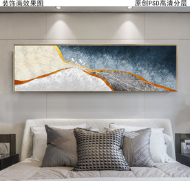 抽象油画床头画