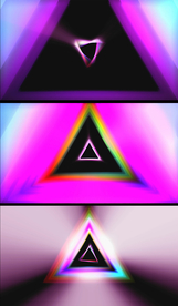 动荡荧光三角形VJ视频素材