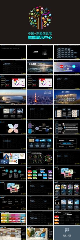 东盟信息港展示中心PPT