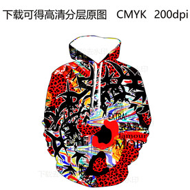 潮流男装 定位印花