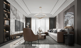 现代客厅效果图