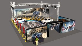 GLB汽车上市发布会SU模型