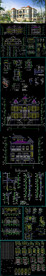全套别墅CAD施工图 效果图