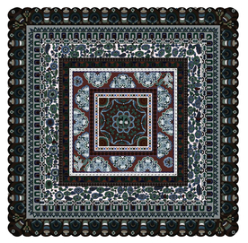 敦煌莫高窟壁画莲花童子藻井