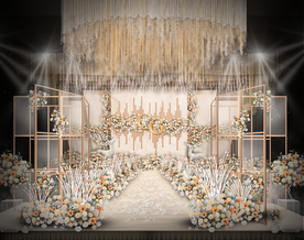 香槟色婚礼仪式区