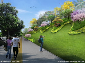 道路斜坡绿化 市政绿化