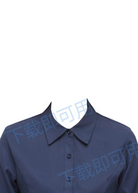 女性证件照深色衬衫