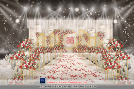 香槟色新中式仪式区