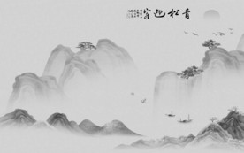 高档唯美高档山水 TIF分层