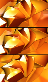 金色立体波动视频素材