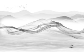 线条 高清唯美山水 TIF分层