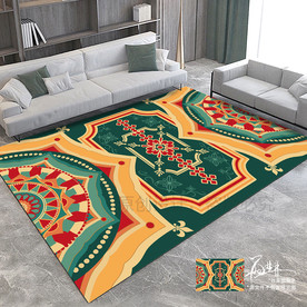 欧式花纹简欧地毯地垫