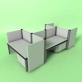 办公桌模型 椅子模型