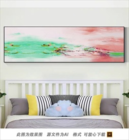 抽象色彩卧室装饰画