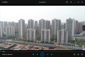 城市新建楼盘4k高清全景视频