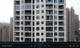 城市俯拍高楼4K航拍视频