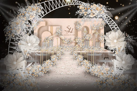 香槟色婚礼仪式区