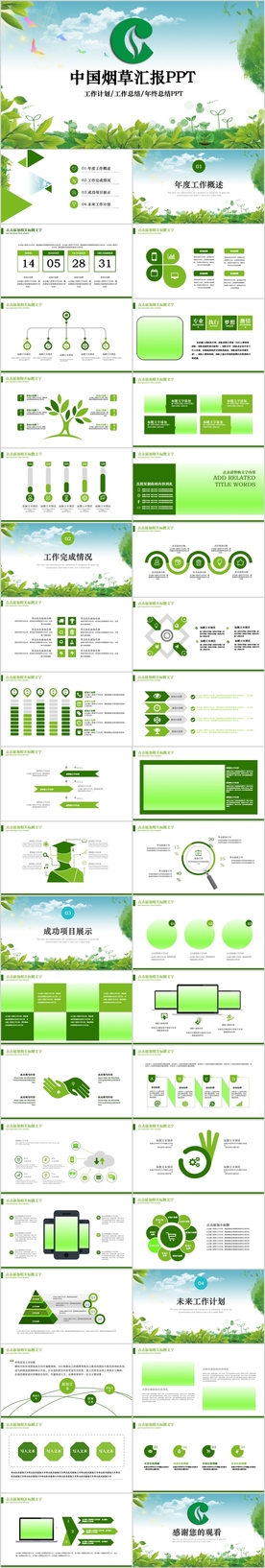 中国烟草局工作总结计划PPT