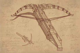 达芬奇手稿力与机械弓弩弓箭