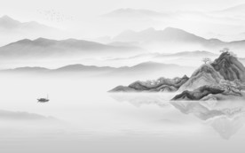 爆款高档意境山水 TIF分层