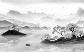 江南新款意境山水 TIF分层