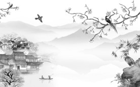 爆单高清意境山水 TIF分层