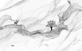 线条高清意境爵士白TIF分层