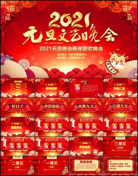 2021年元旦晚会年会ppt