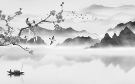 简约高档新款山水 TIF分层