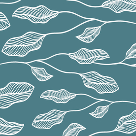 矢量花纹花瓣叶子