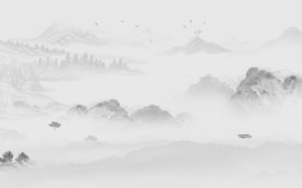 最新灰色别墅山水 TIF分层