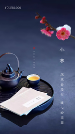 小寒大寒节气刷屏微信茶具