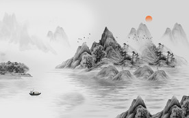 新中式电视背景墙