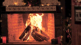 圣诞 庆典 节日 新年  烧火