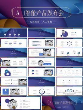 会议发布产品商务策划PPT模板