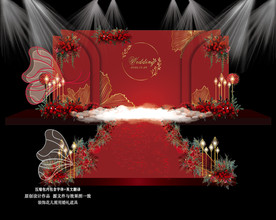 红色婚礼 红金婚礼