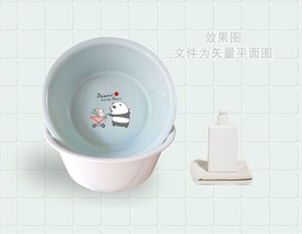 塑料盆贴