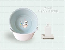 塑料盆贴