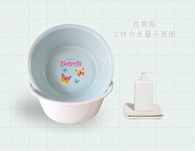 塑料盆贴