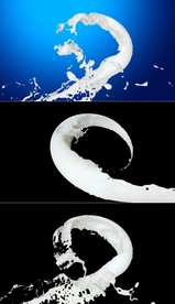 牛奶飞溅美食带通道高清视频素材