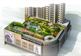 屋顶花园设计效果图