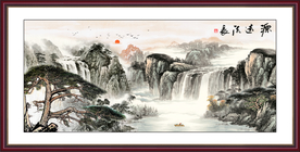 山水画水墨山水画意境山水画