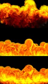 4K大火爆炸爆炸火焰燃烧视频