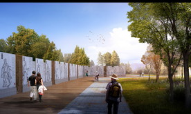 雕塑文化景观设计效果图