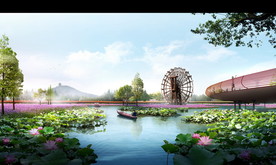 滨水景观设计效果图