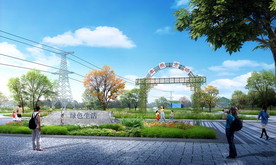 乡村绿化景观设计效果图