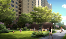 小区地产绿化景观设计效果图